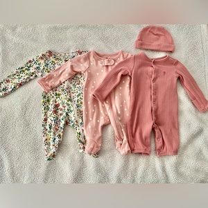 3 Carter’s Newborn onesies! 3 for $12!